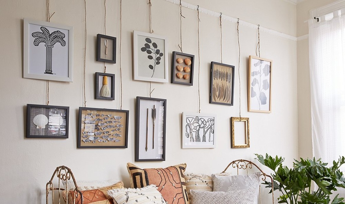 DYI easy way to hang wall art