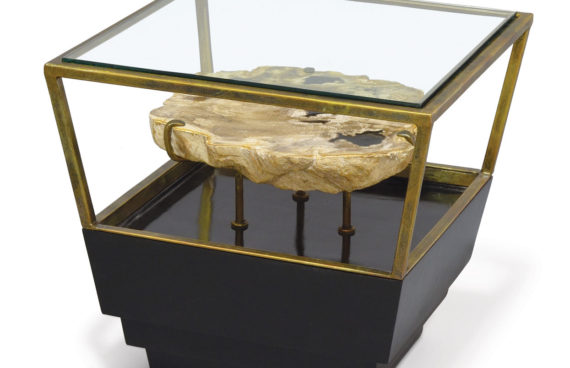 Apollo Petrified Wood Side Table