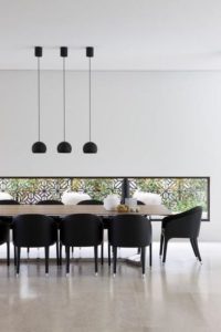 using black in interior design