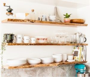 Floating Shelves in the kitchen - Talie Jane Interiors