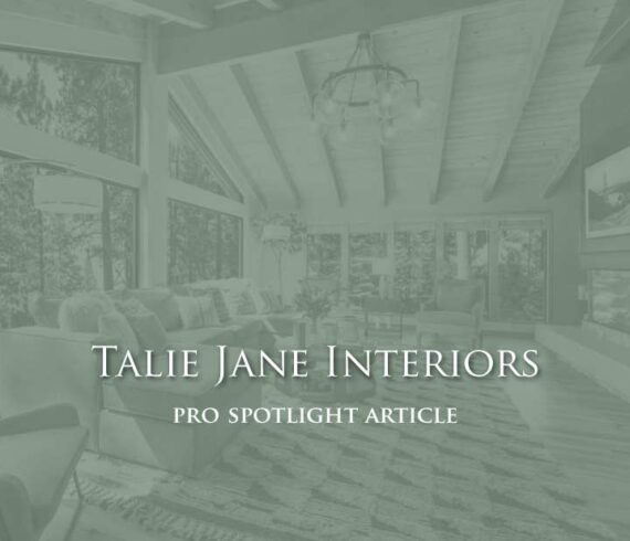 Talie Jane Interiors - Houzz Pro Spotlight Article - 3 Keys to Creating a Full-Time Mountain Paradise